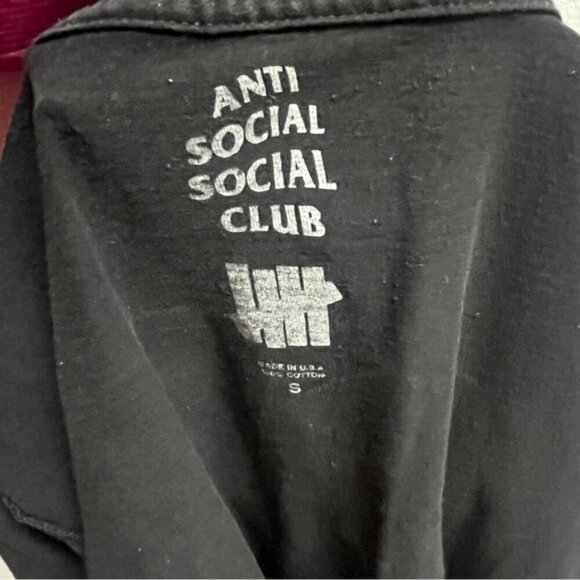 Anti Social Social Club x Undefeated Paranoid T-shirt Sz S - Picture 5 of 7